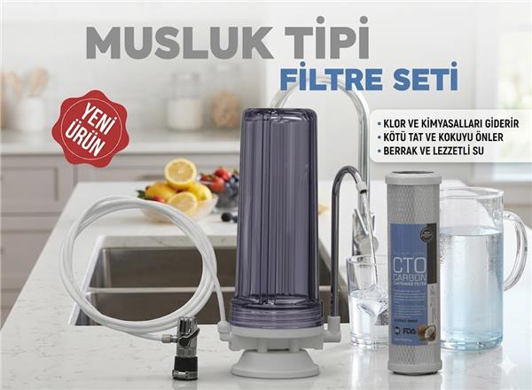 Musluk Tipi Filtre Seti - Şeffaf