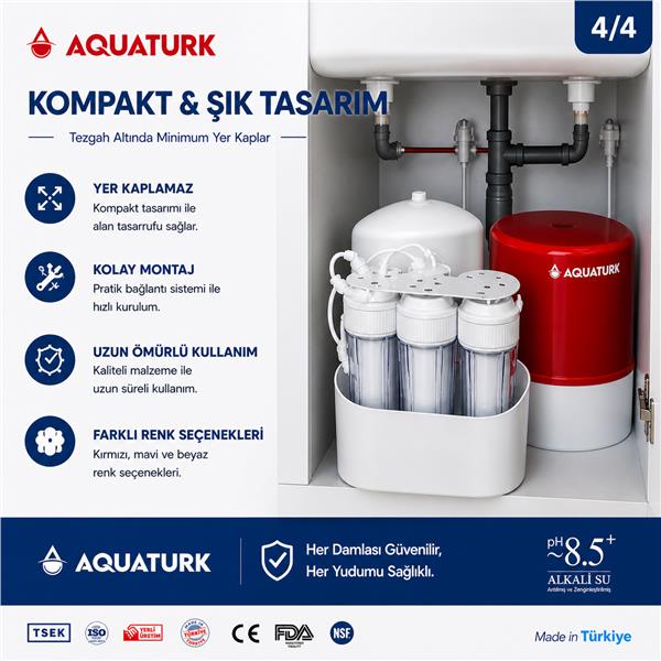 Aquatürk Prizma Housing Seri - Pompasız Su Arıtma Cihazı