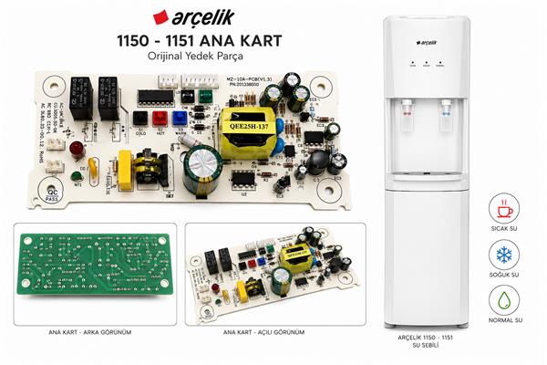 Arçelik 1150 - 1151 ana kart 